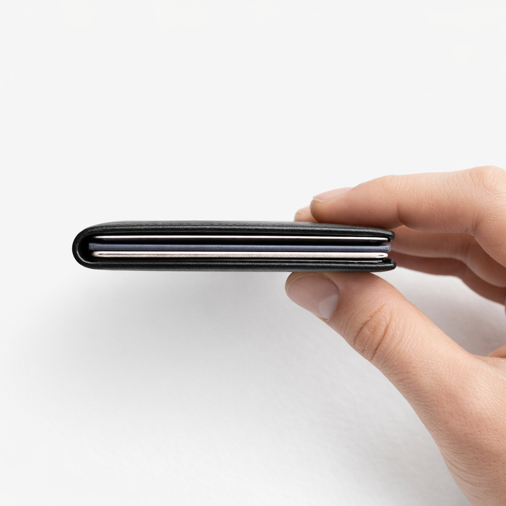 T101 — Portefeuille Minimaliste en Cuir Italien