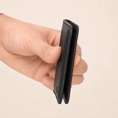 T101 — Portefeuille Minimaliste en Cuir Italien